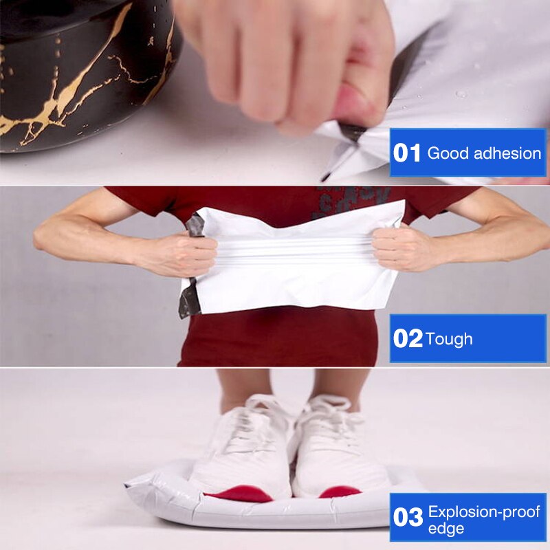 100pcs/Lot Courier Bag Courier Envelope Bags Mail Bag Mailing Bags Envelope Self Adhesive Seal Plastic Pouch