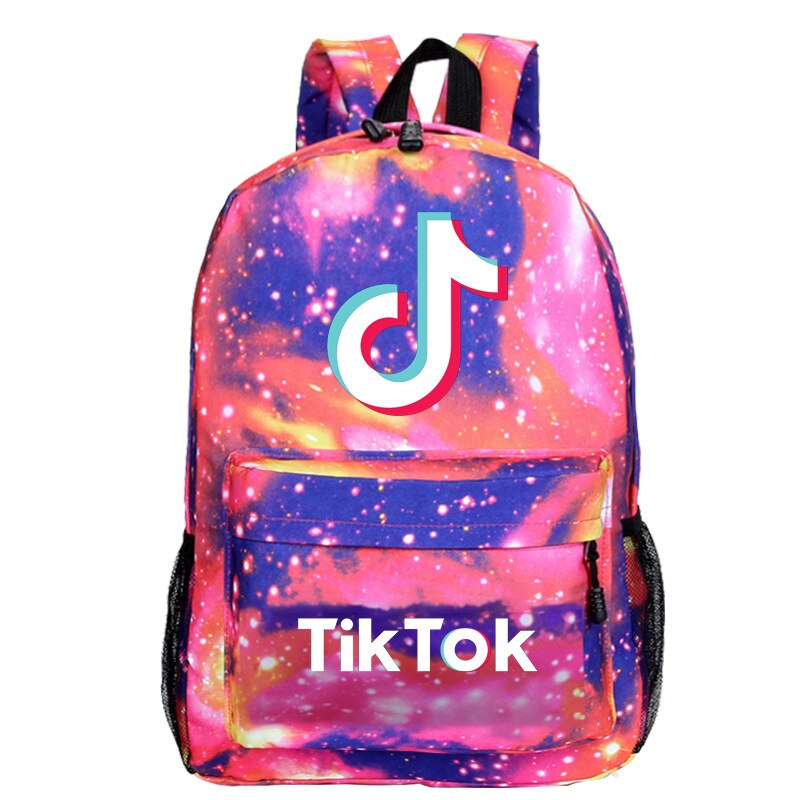 Tik Tok-mochila para hombre y mujer, bandolera de Color liso para adolescentes, Mochilas escolares para chicas, Mochilas de estilo Preppy: Azul cielo