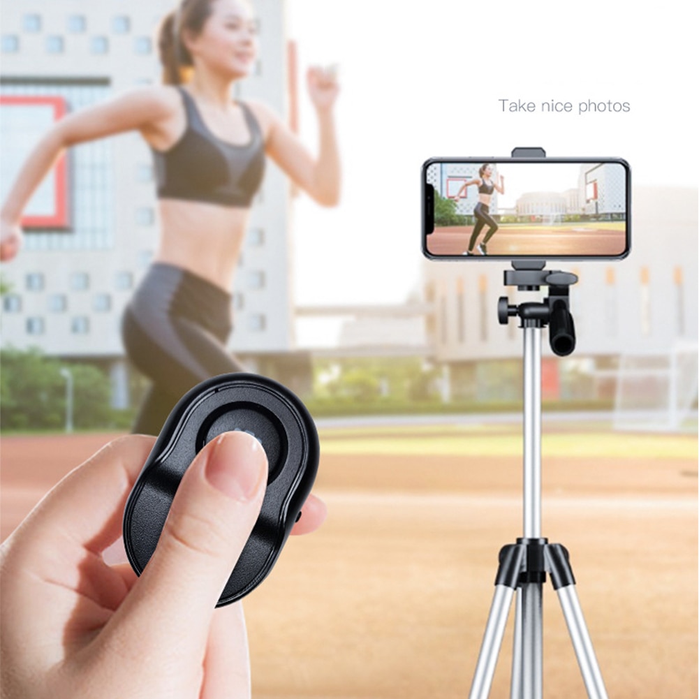 Mini pulsante telecomando compatibile Bluetooth Controller Wireless autoscatto fotocamera Stick rilascio otturatore telefono foto Selfie