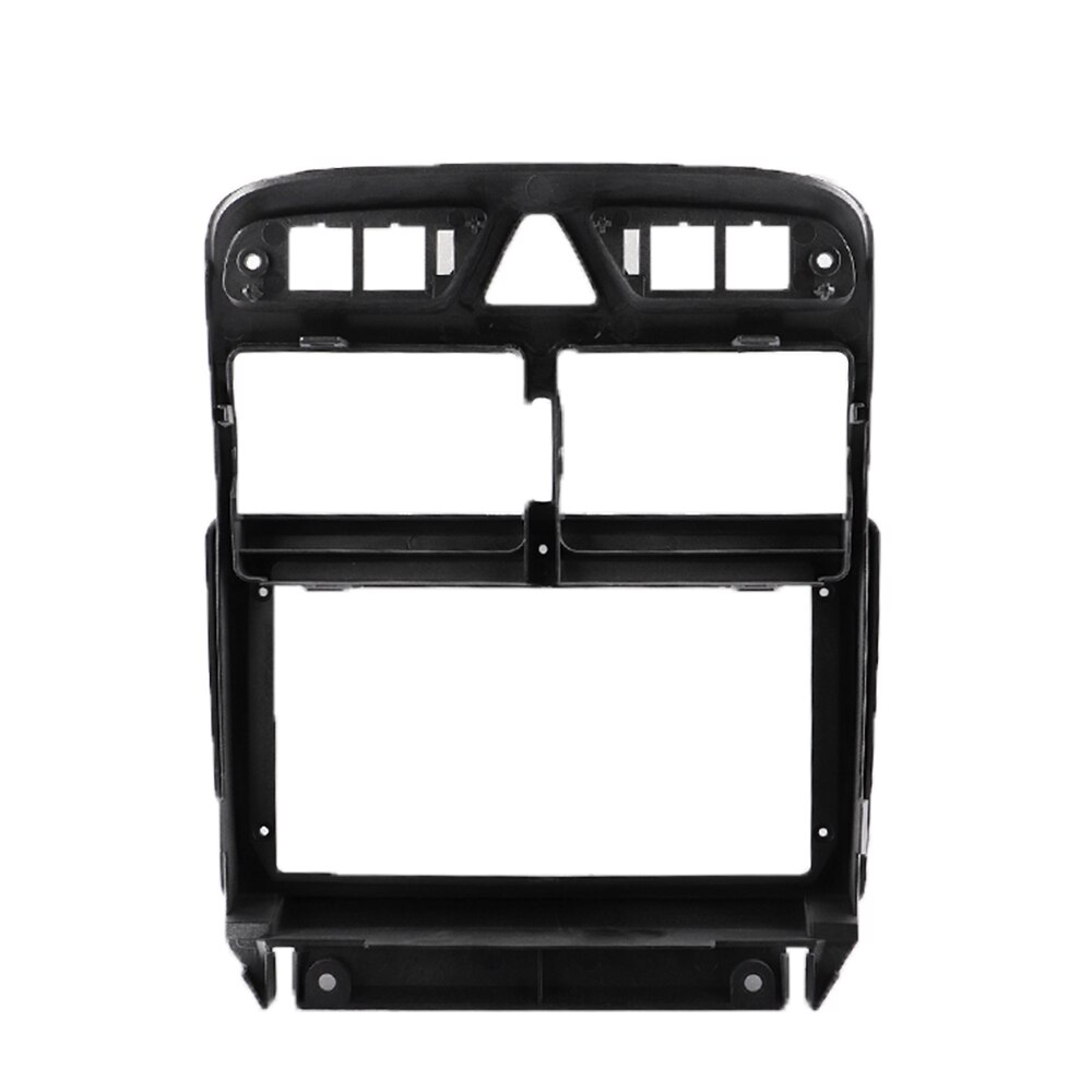 Dobbel din abs plast trim fascia ramme for peugeot 307 refit 9 tommers bil android radio navigator dvd montering dashbord