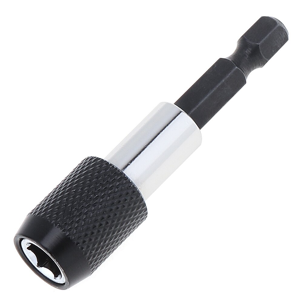1pcs 6.35mm 1/4 Inch Hex Shank Quick Release Hex Bit Drill Chuck/ Screwdriver Bit Holder Extension Bar for electric drill