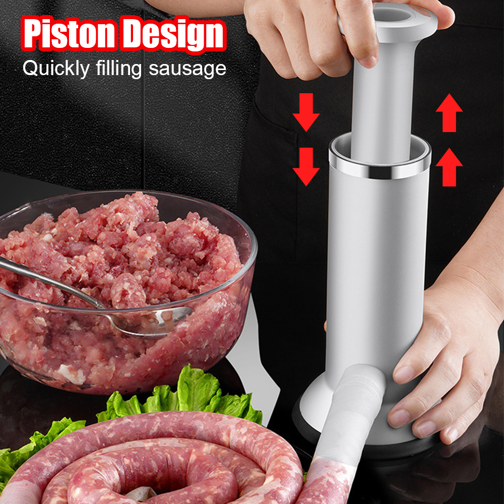 Worst Gehaktbal Vuller Injector Tools Zelfgemaakte Worst Gereedschap Voor Tweeërlei Gebruik Gehaktbal Maker Handmatige Worst Vulling Machine
