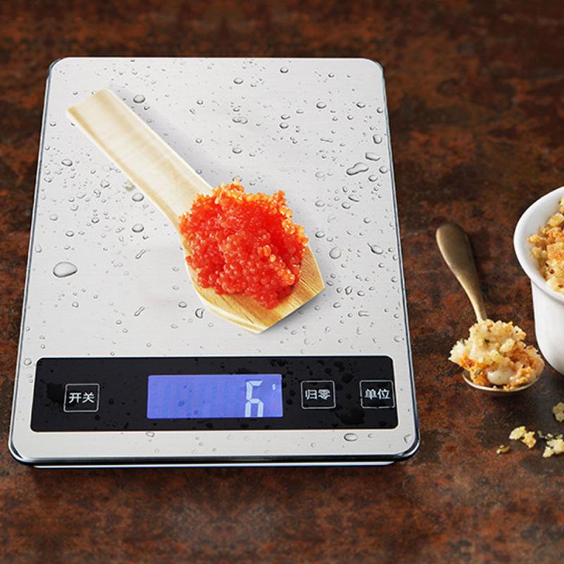 Báscula de cocina electrónica, herramienta de medición de dieta Digital USB, accesorios para hornear, 5/10kg, 1g