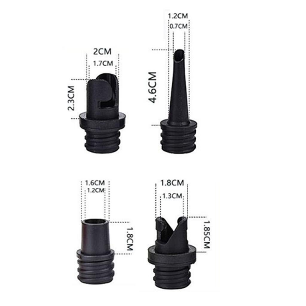5 stück 4 in1 Pumpe Ventil Adapter Aufblasbare Stiefel Luft Ventil Adapter Gummi Floß Luftmatratze Schwimmen Stiefel Kajak Zubehör