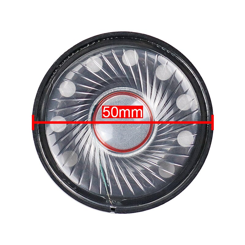 GHXAMP HiFi 50mm Kopfhörer Lautsprecher Einheit 32Ohm Subwoofer Bluetooth Lautsprecher Niedrigen Frequenz Helm Headset Fahrer 118dB 2 stücke