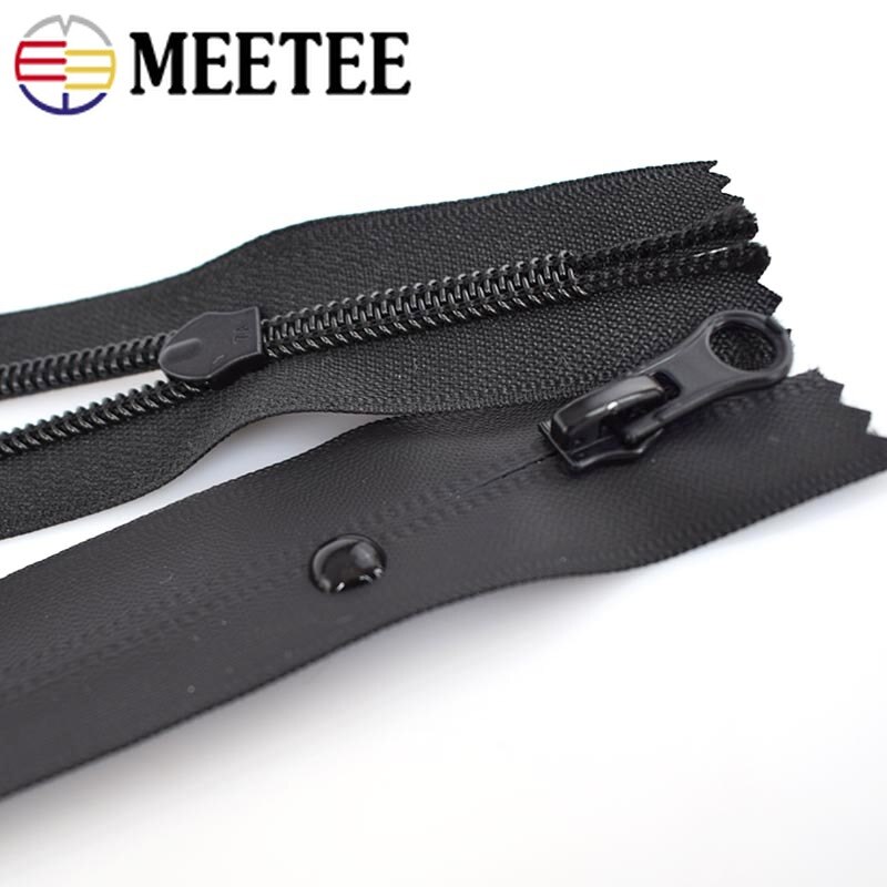 Meetee – veste Invisible en Nylon, 5/10 pièces, 15/18/20cm, fermeture éclair étanche pour couture, 5 #, sacs d&#39;extérieur, avec fermeture éclair de poche, KY104