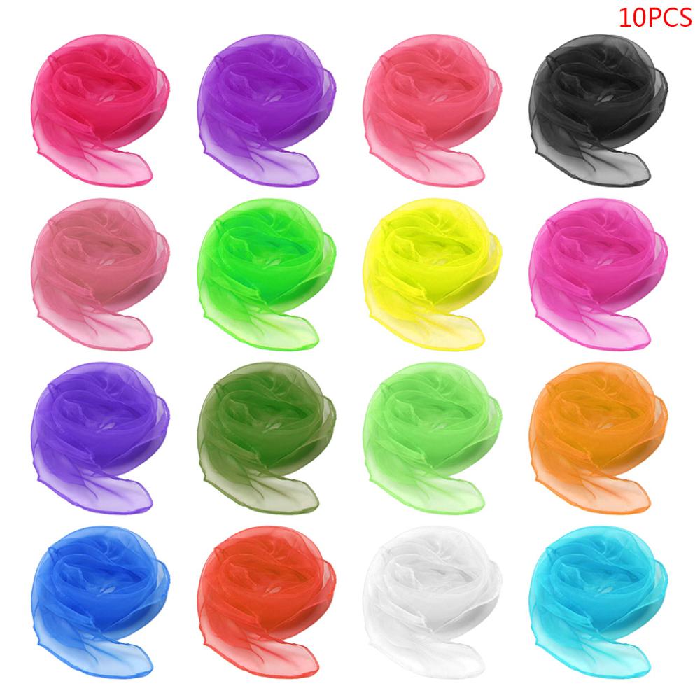 Kids Performance Dance Scarves Children Kindergarten Bright Candy Color Scarf: Default Title