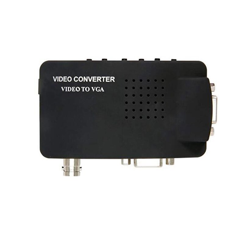 Convertidor BNC a vídeo VGA compuesto s-video entrada a PC VGA salida adaptador caja de interruptor Digital para PC MACTV Cámara DVD DVR