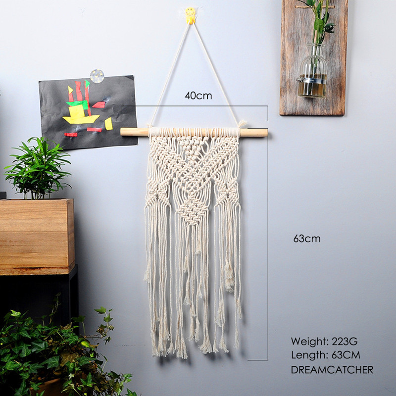 Stor macrame gobeläng macrame vägghängande bondgård dekor makrame rum dekoration gobeläng vägg för kvinnor: Typ 3