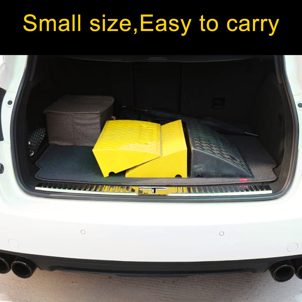 1 Pcs Portable Lightweight Curb Ramps Heavy Duty Plastic Threshold Ramp Kit For Car Trailer Truck Bike Motorcycle Slope Cushion
