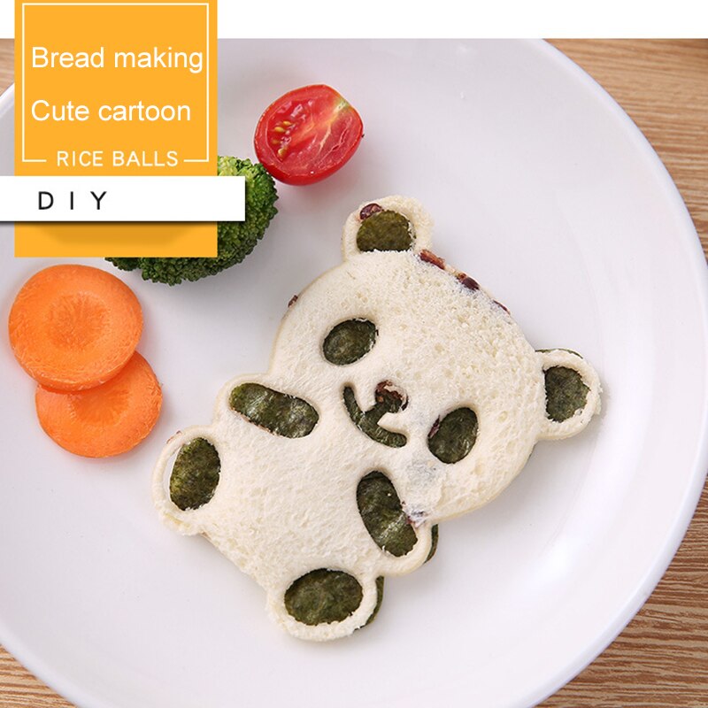 4 sztuk śliczne panda Sushi foremka robić ryżu wystrój robić kanapka narzędzie robić majsterkowania japońnarty kulka ryżu boże narodzenie drzewo Halloween dynia formy