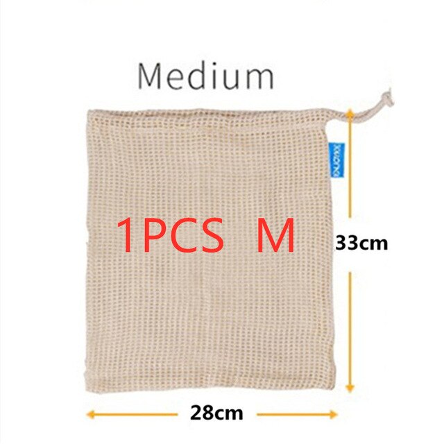 Cotton Mesh Vegetable Produce Bag Vegetable Storage Plant Fibre Pastoral Plant Fiber: 2