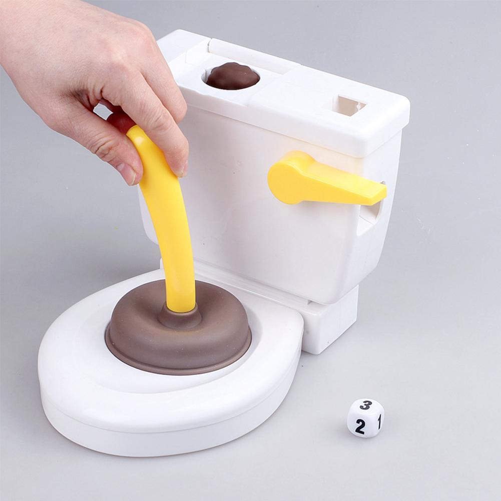 Wc Spielzeug Eigenartigen Pooping Spülung Wc Parodie Kacke Schießt Heikles Spielzeug SpüLunge Raserei Spiel Für freundlicher Kolben Wc Spaß F0m1