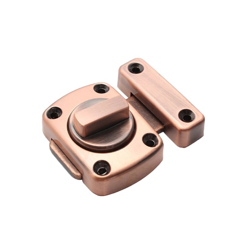 Zinc Alloy Door Gate Latch Rotate Security Sliding Door Lock Bolt with Screws: 2