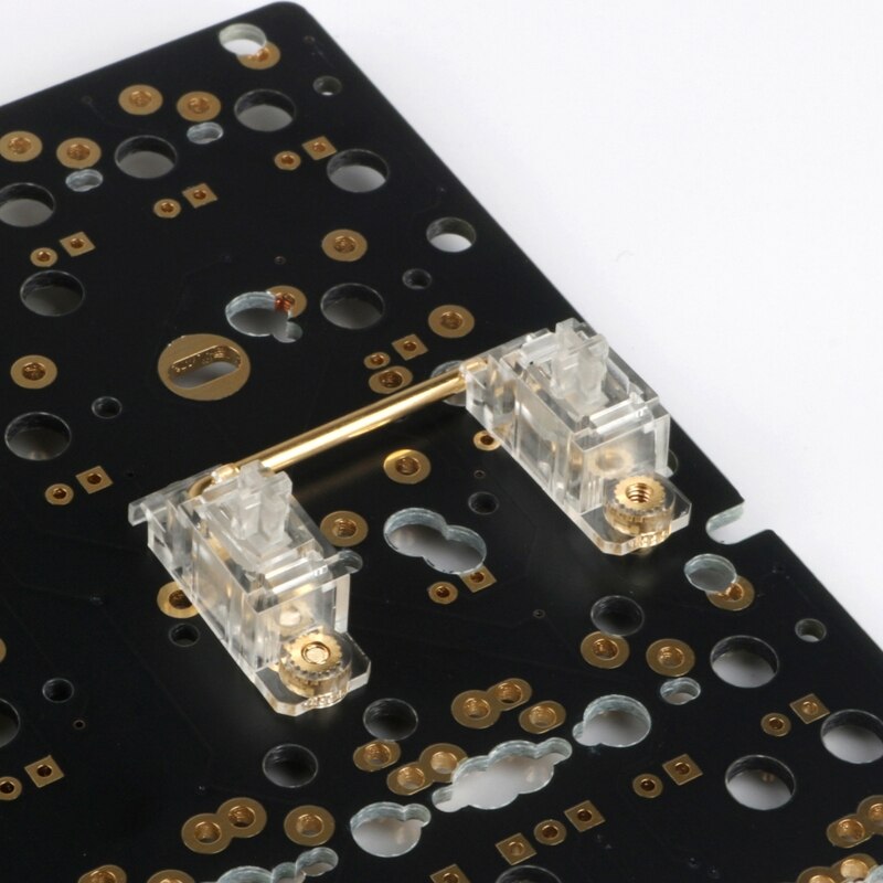 V2 Stabilizers Black Transparent Gold Plated Screw-in Stabilizer for Mechanical Keyboard xd96 xd87 gh60 xd64 xd84