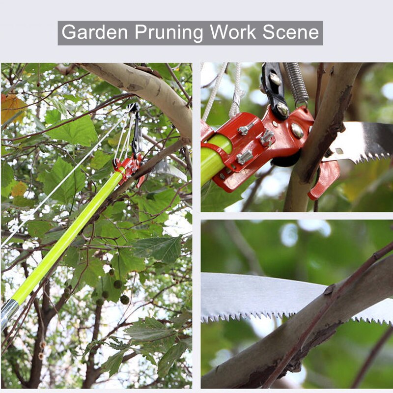 High-altitude Extension Lopper Branch Scissors Extendable Fruit Tree Pruning Saw Cutter Garden Trimmer Tool