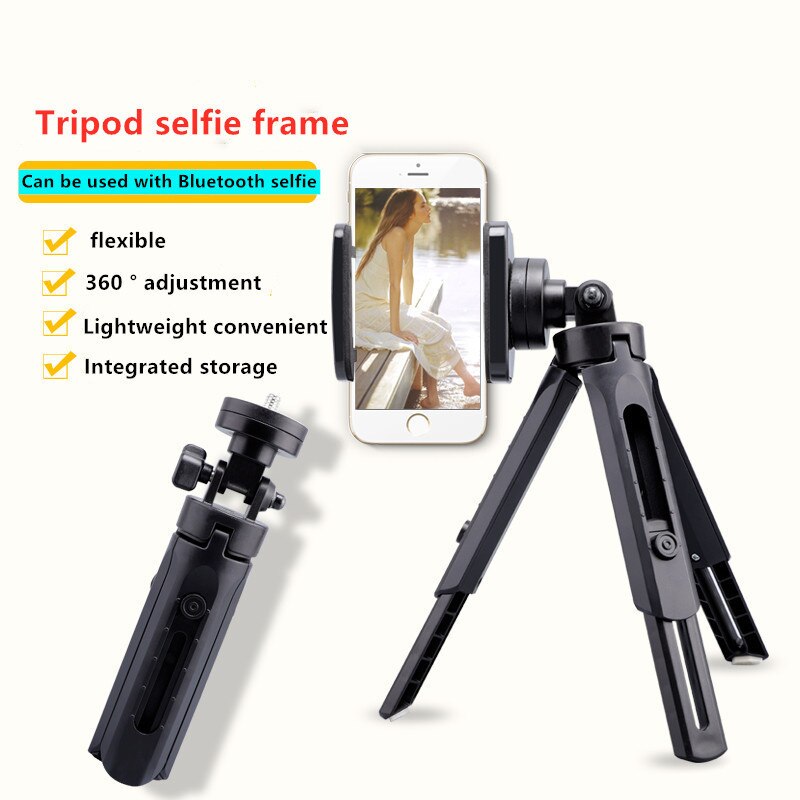 Mini 3 in 1 Portable Wireless Bluetooth Selfie Stick SmartPhones Tripod camera standFold able Selfie Stick Bluetooth Remote