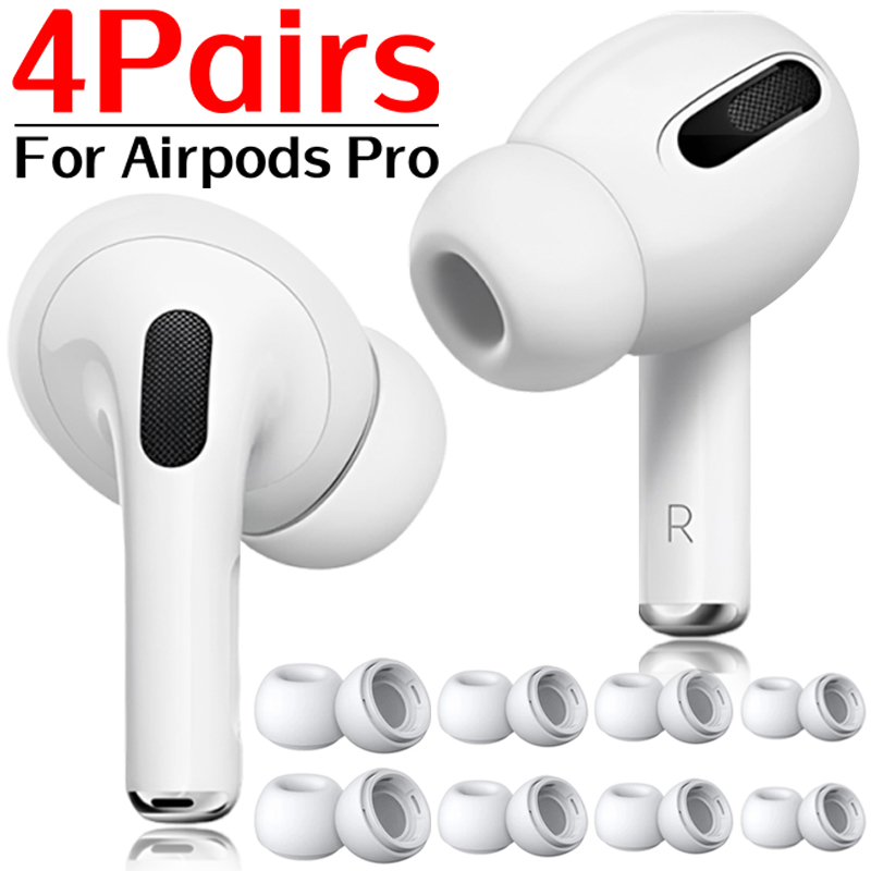1-4Pairs Vervanging Oordopjes voor AirPods Pro 1e 2e Generatie Oordopjes Buds Siliconen Rubber Oordopjes Oordopjes cap Accessoires