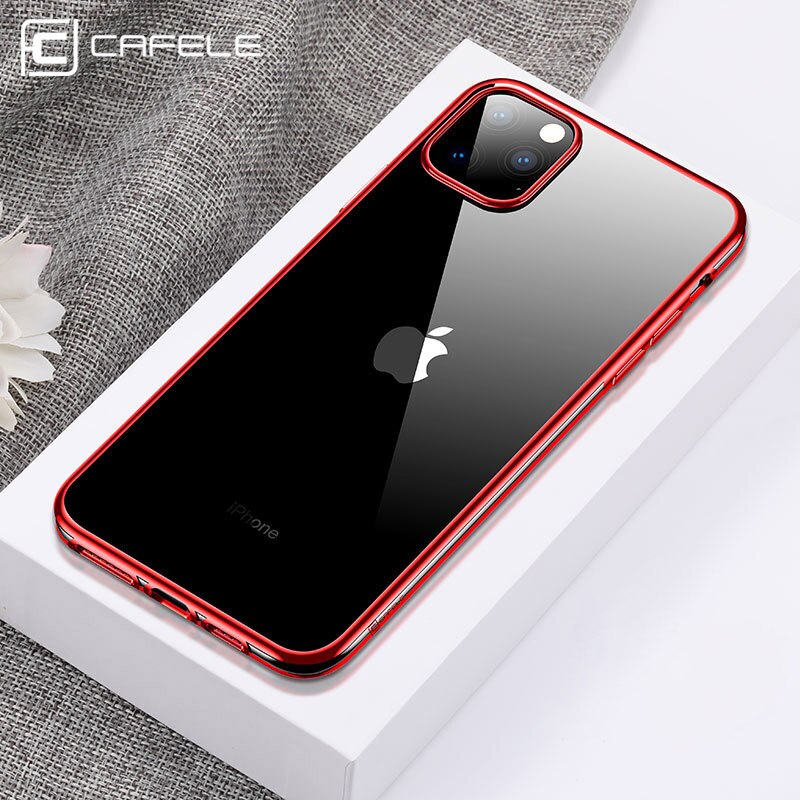 Cafele Luxe Plating Case Voor iPhone 11 Pro Max Soft TPU Transparant Telefoon Case Voor iPhone 11 pro max Ultra dunne Back Cover