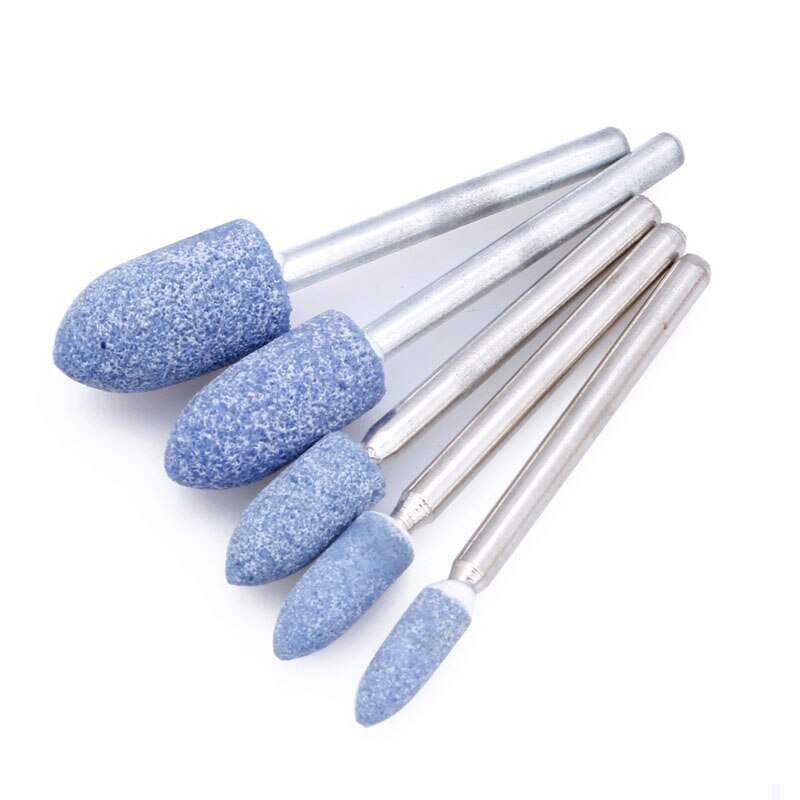 10pc Blue Abrasive Mounted Stone Rotary Tool Grinding Wheel 1/8 Shank