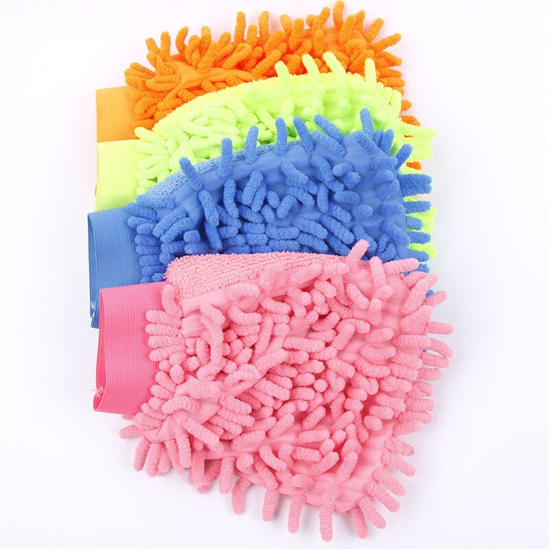 Duurzaam Super Mitt Microfiber Autoruit Wassen Schoonmaakdoekje Stofdoek Handdoek Handschoenen 5 Kleuren Woonaccessoires Cleaner Tool
