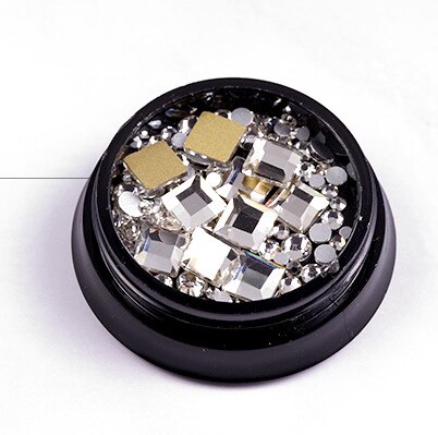 nouveauté Nail art Non fix ongles Strass cristal swarovski verre perles en vrac Strass pour ongles décorations: XY104