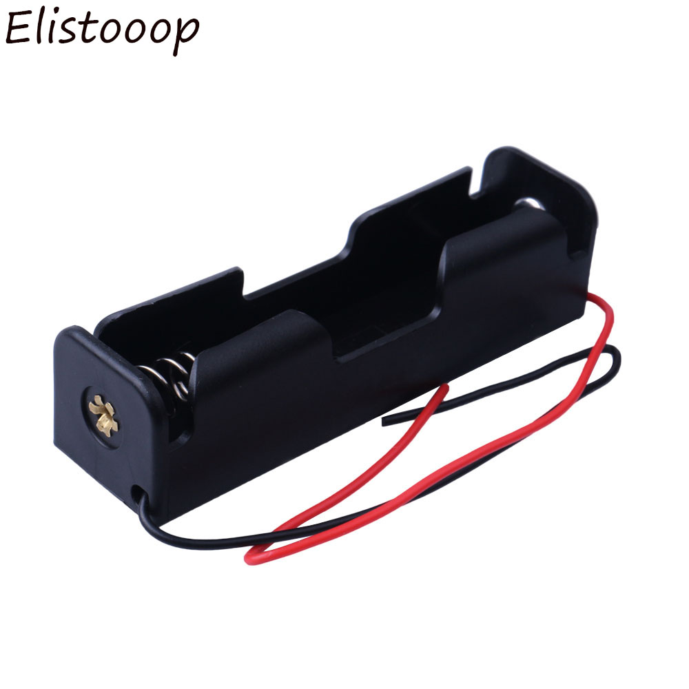 Kunststoff 18650 Batterie fallen Halfter Lager Kasten mit Draht Führt für 18650 Batterien 3,7 V Energie Batterie Lagerung fallen