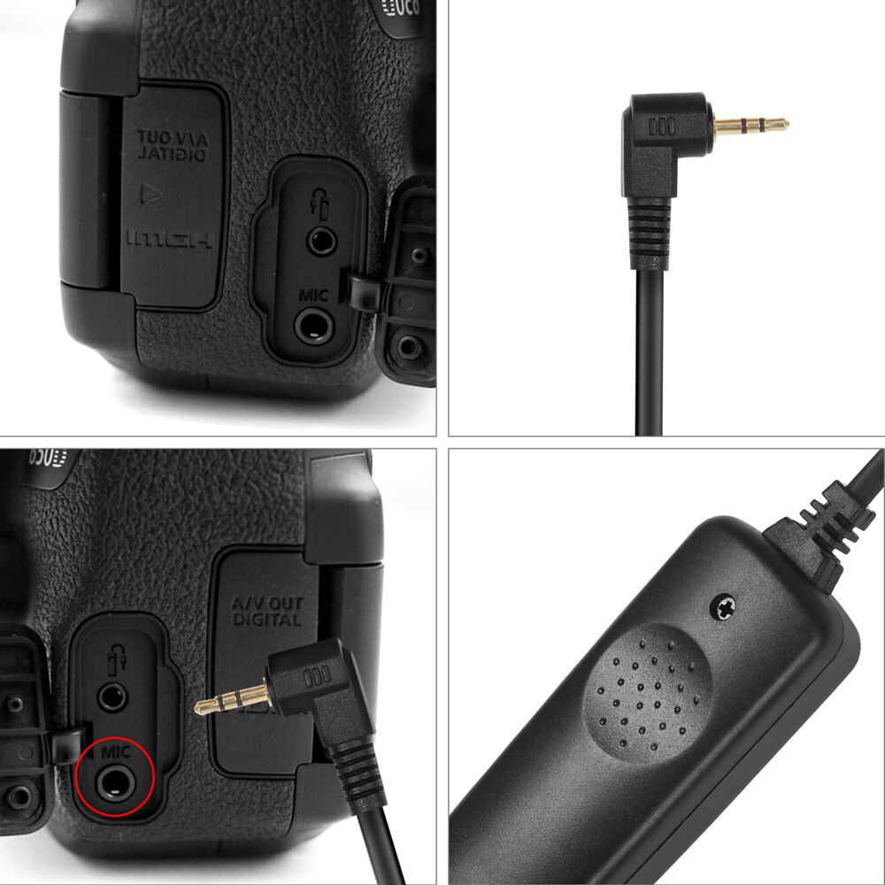 SHOOT RS-60E3 Shutter Release Remote Control Cord for Canon EOS 1300D 1100D 1200D 1000D 100D 350D 500D 550D 600D 650D 700D 750D