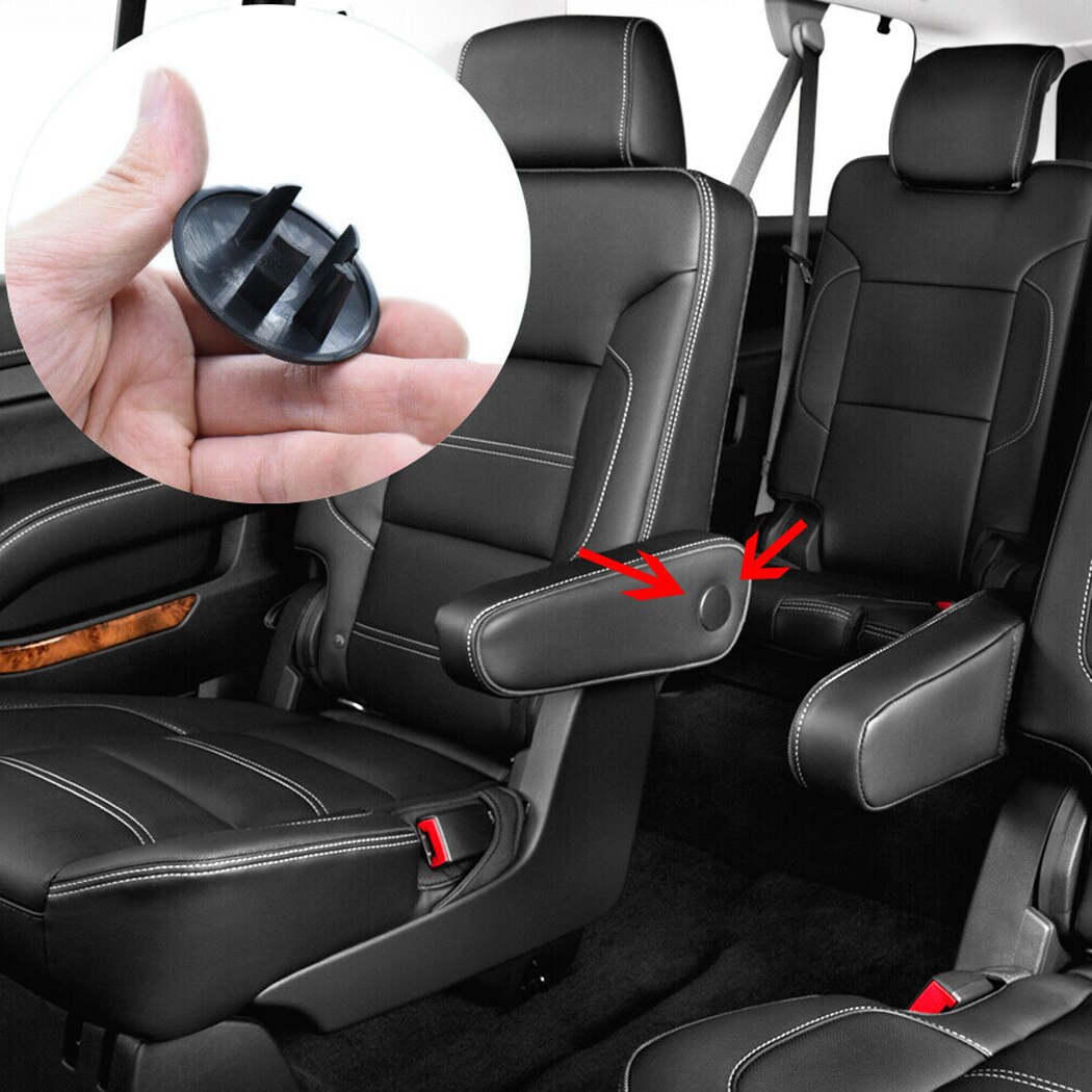 Van Arm Rest Cover Voor Chevrolet Tahoe Cap Zwart Plastic Accessoires 2 Stuks