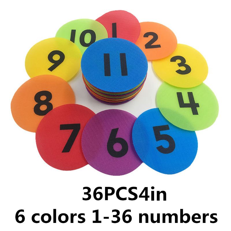 Mark Its Sitting Carpet Spots to Educate, Pack of 30 Rug Circles Marker Dots for Preschool, Kindergarten, and Elementary Teacher: D Length 10cm 36 Pcs