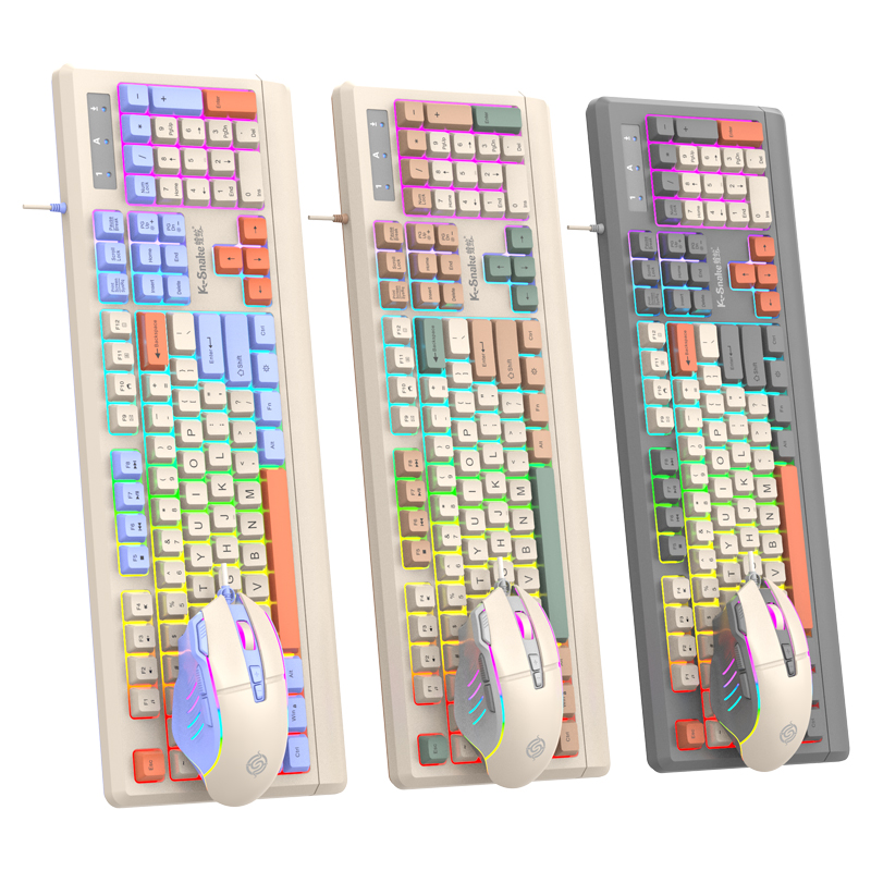 Zestaw klawiatury i myszy gamingowej K-sanke KM900, klawiatura i mysz o mechanicznym poczuciu, e-sport, domowe pisanie, komputer, notebook