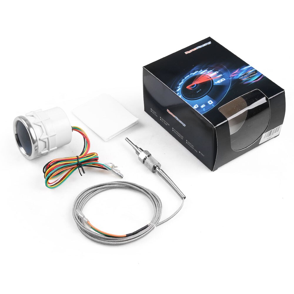 Dynoracing-medidor de temperatura de gas de escape para coche, lente de humo 300-1300C, medidor de temperatura de gas de escape automático, 2 &quot;, 52mm, BX101234