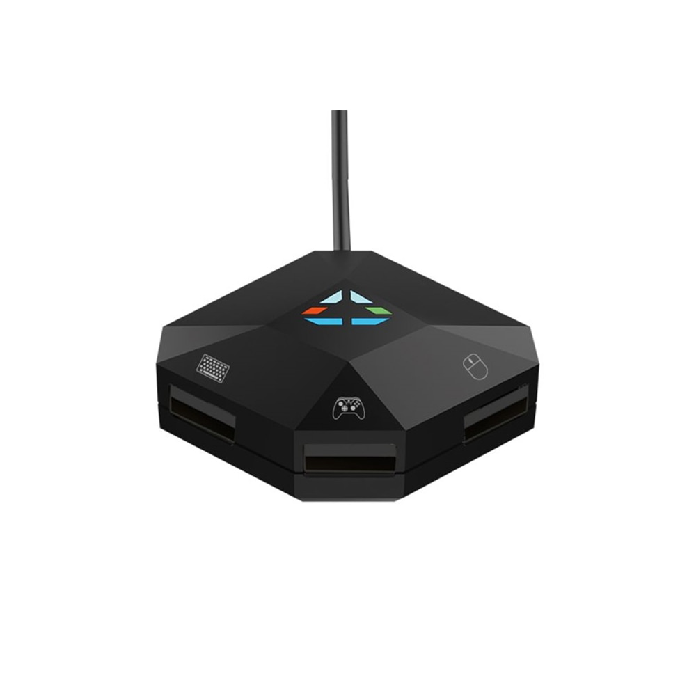 Hub USB Adaptateur Clavier Souris Jeu Contrôleur Convertisseur LED pour PS4 XBOX Commutateur