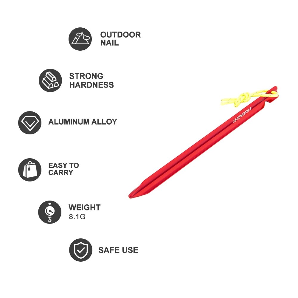 Widesea Camping 4 stk/set Haringen Stakes Nagels voor Harde Sneeuw Vloer Outdoor Accessoires Onderdak Apparatuur Benodigdheden Wandelen Toeristische