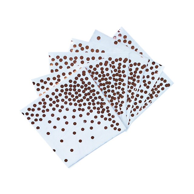 Set roségouden feestdecoraties, ballonnen, kwastjes, folie, franjes, gordijnen, tafellopers, linten voor een bruidsdouche, babyshowerfeestje: 10 stuks papier