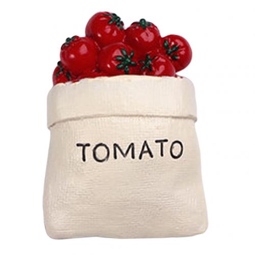 Ei Melk Koffie Cup Brood Koelkast Magnetische Koelkast Sticker Hars Koelkast Stickers Creatieve Leuke Magneet Keuken Decor: Tomato