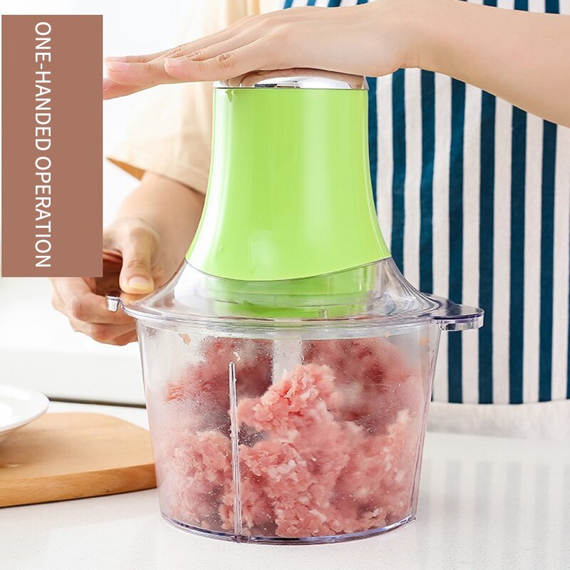 Kitchen 1.8L Meat Grinder Electric Mutifunction Food Processor Chopper Stainless Steel Blade Vegetable Chopper Blender Mincer