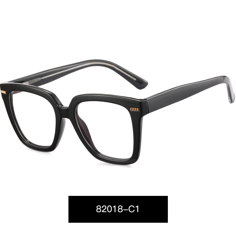 Women Glasses Frame Optical Prescription Eyewear TR-90 Plastic Full Rim Flexible Eyeglasses Man and Woman Colorful: C1