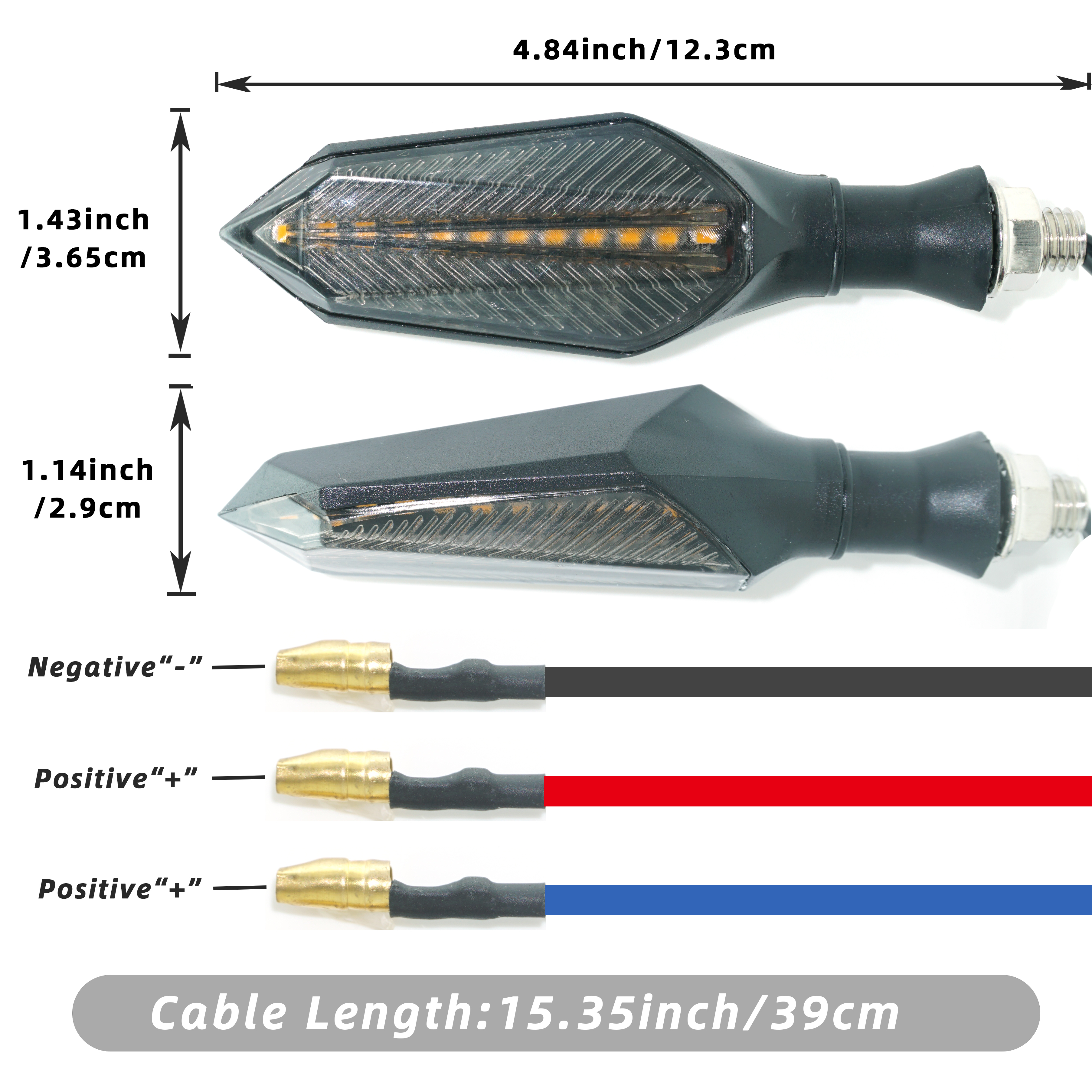 Elektrisk elcykel blinklys 12v 32v 48v 52v 60v blinklys strobe led-lys cykel motorcykel moto motorcykeltilbehør