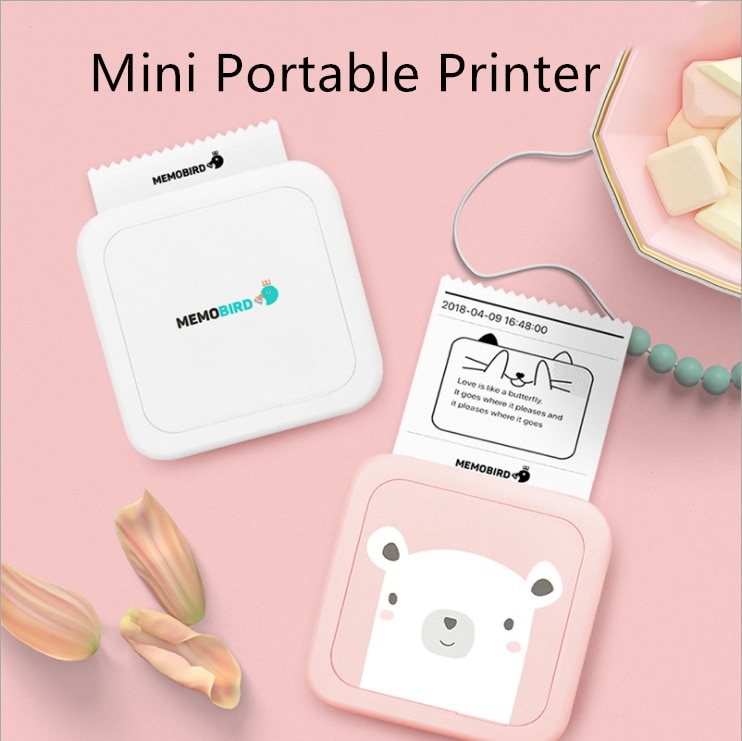 Memobird  g3 wifi fotoprinter bærbar trådløs lomme termisk kvitteringsetiketprinter mini-udskrivning fotoprinter