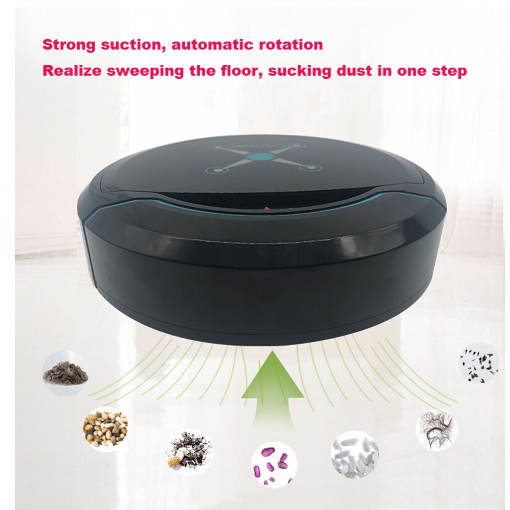 Automatic Self Navigated Rechargeable Smart Robot Vacuum Floor Cleaner Auto Sweeper Edge Clean Large Sauction