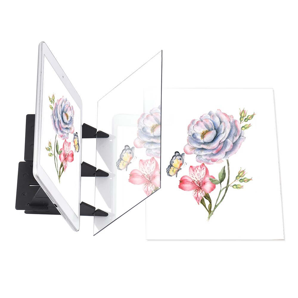 Optical Drawing Tracing Board Portable Sketching Painting Tool Animation Copy Pad No Overlap Shadow Mirror Zero-based Toy