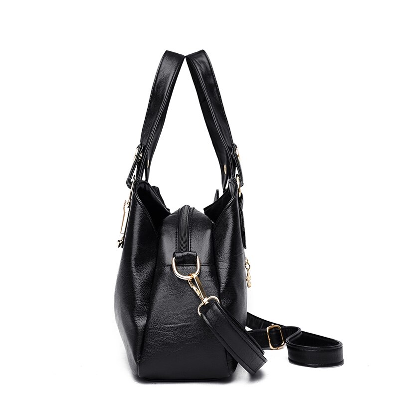 Ladies 3-layer zipper Shoulder Bag Brand Women Handbags Bags for Women Leather Crossbody Bags Sac