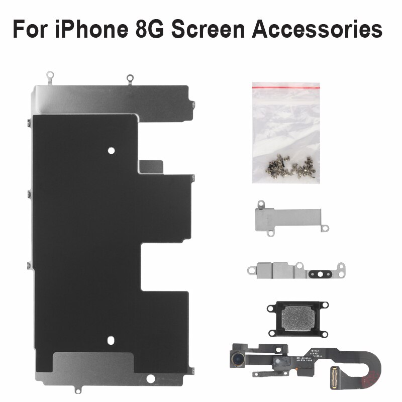 OEM ensemble complet de pièces d'écran LCD pour iPhone 6S Plus caméra avant bouton d'accueil clé câble Flexible vis complètes