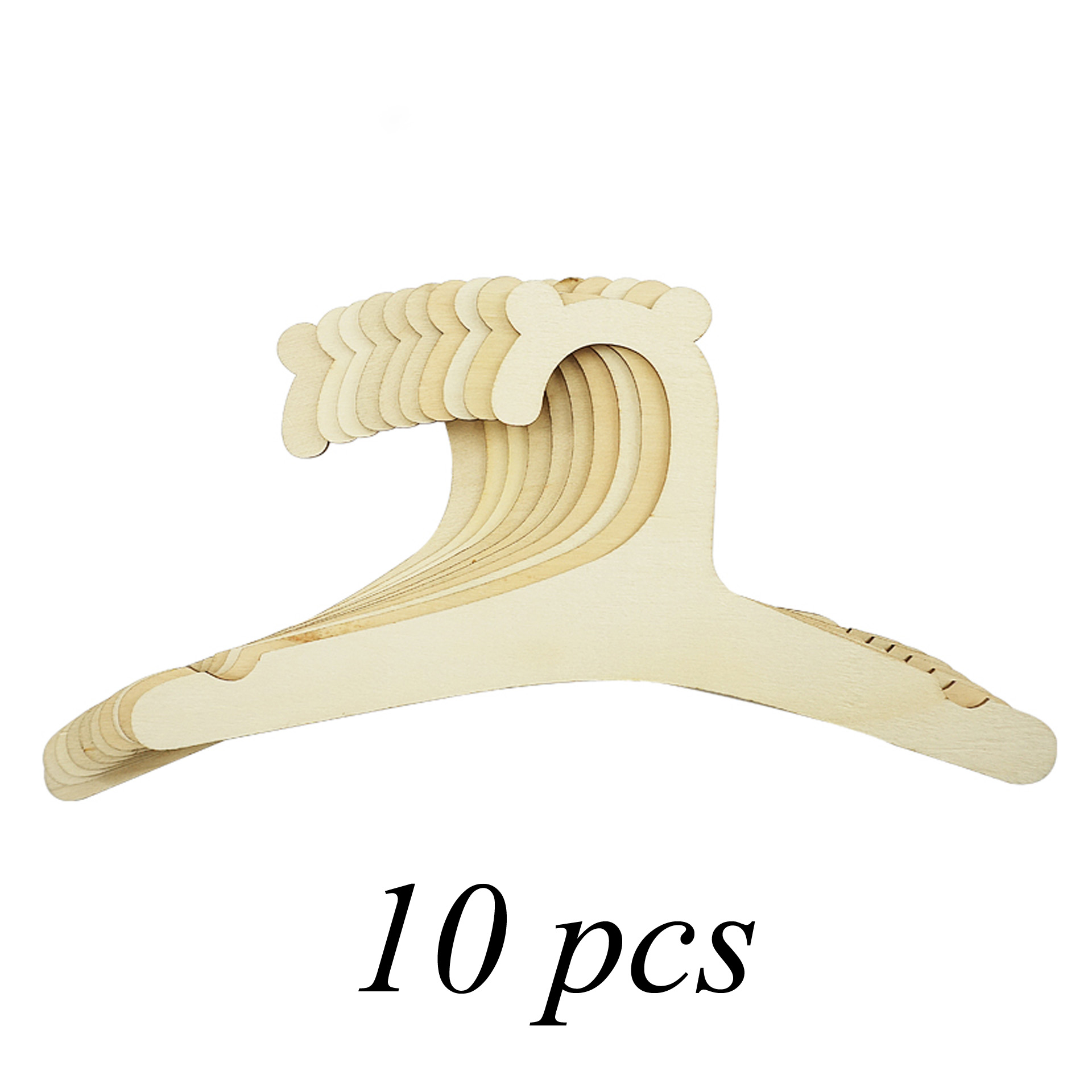 Mini cintre en bois pour vêtements de bébé, 5/10 pièces, , décor pour chambre de princesse, chambre de petite fille, pour enfants: vert clair