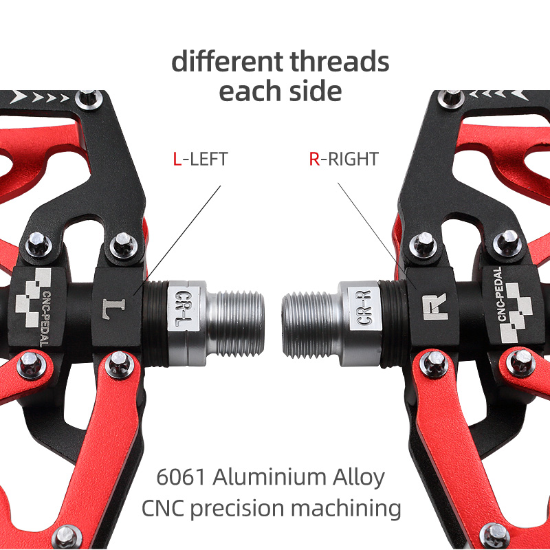 Bicycle Pedals Ultralight Aluminium Alloy Anti-Slip CNC BMX MTB Road Bike Pedal Cycling Sealed Bearing Bike Pedals