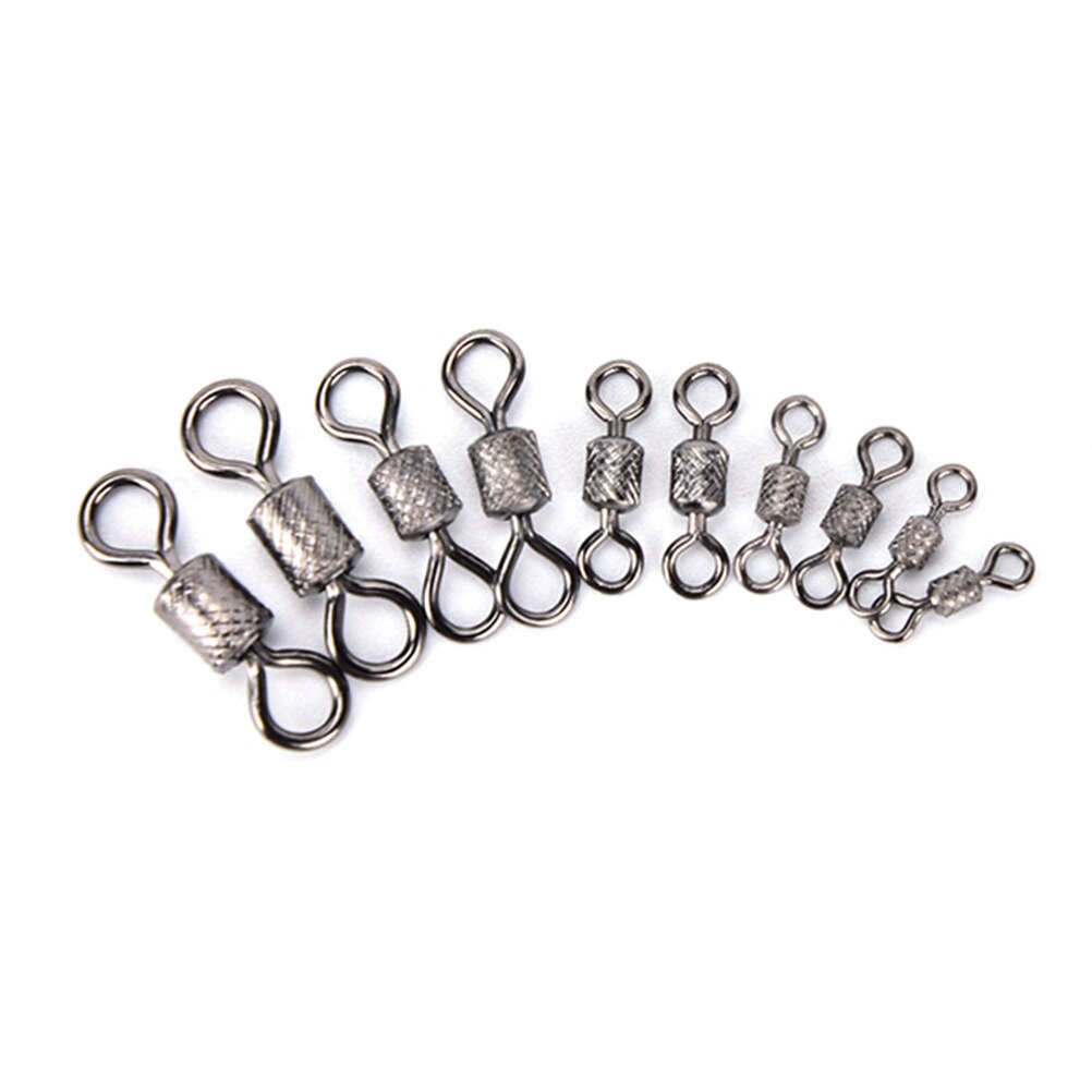 Lot De 50 Émerillons De Pêche à Roulement à Billes - Tailles 0# à 4# Pour Eau Douce Et Salée