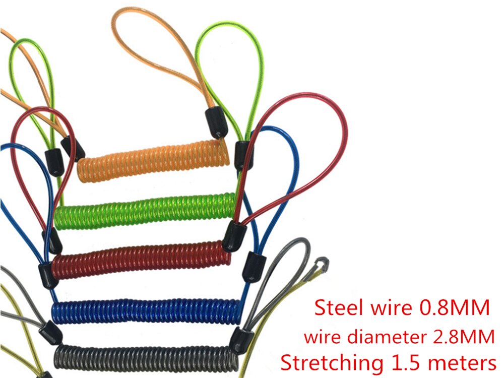 Motorcycle disc brake lock rope helmet anti-theft line for YAMAHA FZ750 FZR750R GENESIS FZR1000 GENESIS FJ1100 FJ1200S T