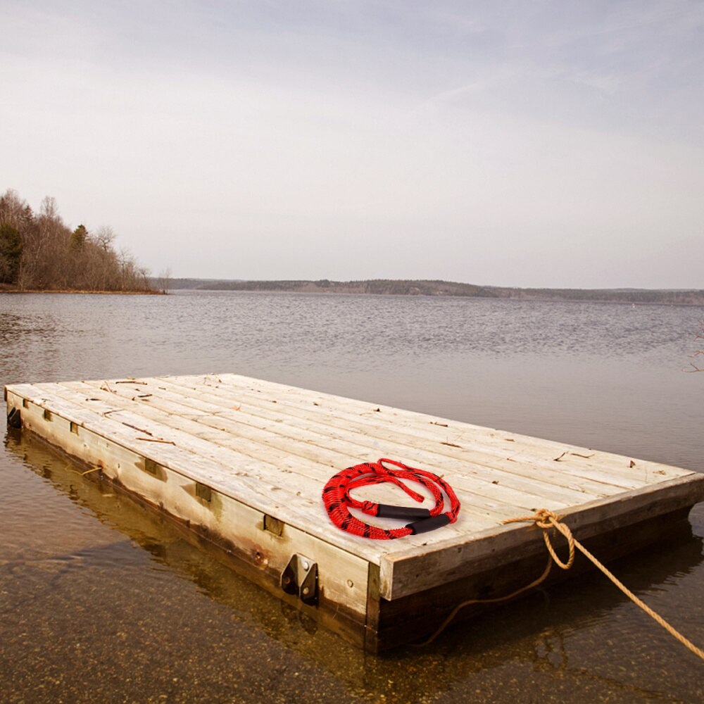 Ligne D'amarrage élastique 1,2 M Pour Bateau Et Jet Ski - Corde Avec Noyau Caoutchouc, Résistance 1000 Kg, Boucles Inox, Flotteurs, Pour SeaDoo, Kayak, Ponton