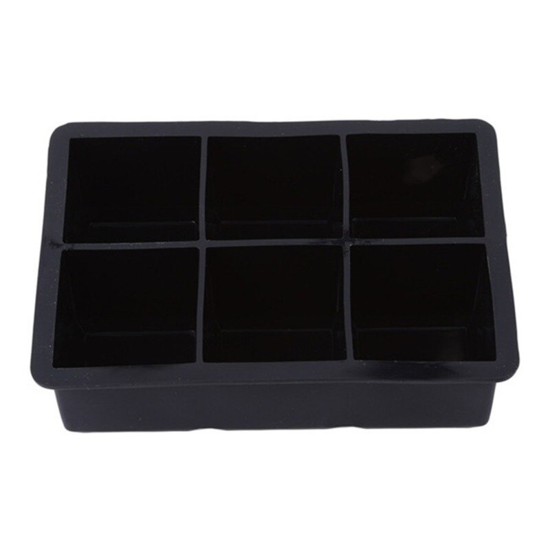 4 Hole Big Cube Jumbo Large Silicone Ice Cube Square Tray Mold Mould Ice Cube Maker Kitchen Accessories: 6